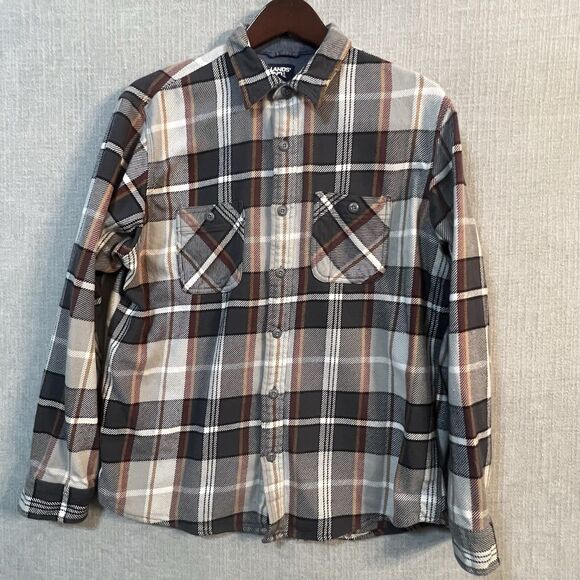 Lands' End Other - Land's End Men's Traditional Fit Plaid Flannel Shirt, Large 42/44 Heavy Fabric
